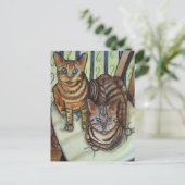 Carte Postale Chats de maison (Debout devant)