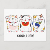 Carte Postale Chats de Maneki-neko (Devant)