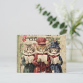 Carte Postale Chats de Noël (Debout devant)