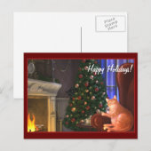 Carte postale Chats de vacances (Devant / Derrière)