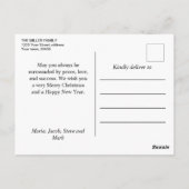 Carte Postale Chats d'hiver mignons Noël (Dos)