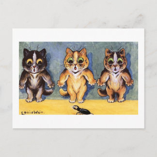 Carte Postale Chats d'humour par Louis Wain