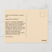 Carte Postale Chats drôles d'anniversaire du signe du zodiaque G (Dos)