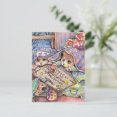 Carte Postale Chats effrayants (Debout devant)