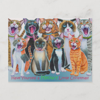 Carte Postale Chats en carrosserie