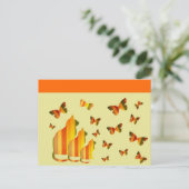 Carte Postale Chats et papillons (Debout devant)