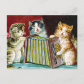 Carte Postale "Chats et une Squeezebox" (Devant)
