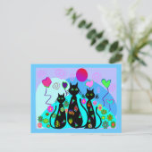Carte Postale "Chats fantastiques de l'été" (Debout devant)