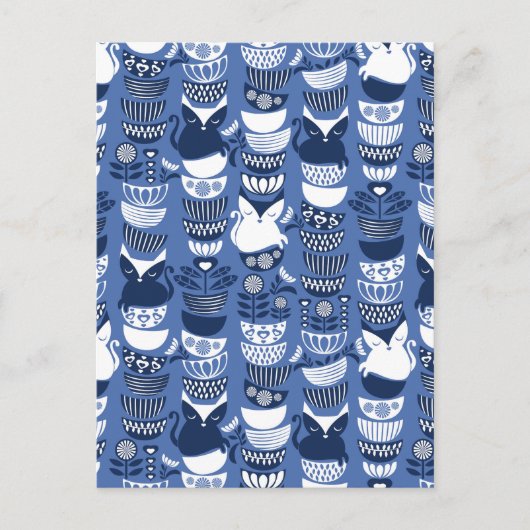 Carte Postale Chats folkloriques suédois I (Devant)