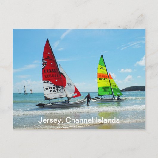 Carte Postale Chats Hobie à Jersey (Devant)