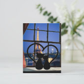 Carte Postale chats    inlove à paris (Debout devant)