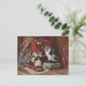 Carte Postale Chats joueurs - Ronner (Debout devant)