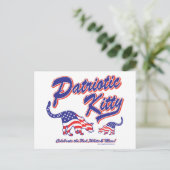 Carte Postale Chats Kitty Patriotique (Debout devant)