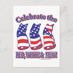 Carte Postale Chats Kitty Patriotique