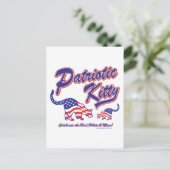Carte Postale Chats Kitty Patriotique (Debout devant)