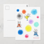 Carte Postale Chats Kung-Fu (Devant / Derrière)