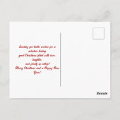 Carte Postale Chats mignons avec chapeaux de Père Noël (Dos)