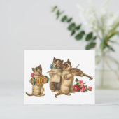 Carte Postale Chats musicaux (Debout devant)