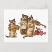 Carte Postale Chats musicaux (Devant)