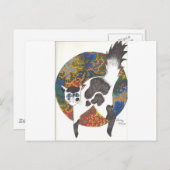 Carte Postale Chats - Noir & Blanc (Devant / Derrière)