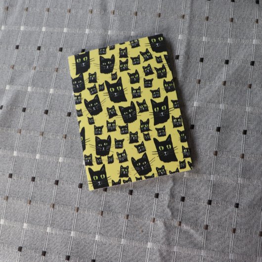 Carte Postale Chats noirs éffrayants