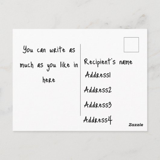 Carte Postale Chats noirs rétros avec starburst - texte modifiab (Dos)