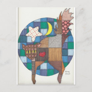 Carte Postale Chats - Plats