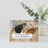 Carte Postale Chats qui chantent (Debout devant)