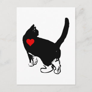 Carte Postale Chats qui montrent de l'amour