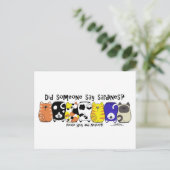 Carte Postale Chats Sardine (Debout devant)
