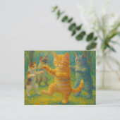 Carte Postale Chats Tai Chi (Debout devant)