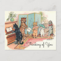 Chats victoriens de Louis Wain Salon musical vers