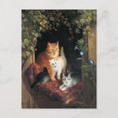 Carte postale Chats vintages (Devant)