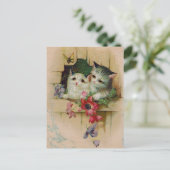 Carte postale Chats vintages (Debout devant)