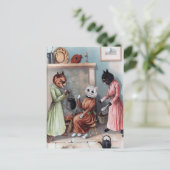 Carte postale Chats vintages (Debout devant)