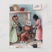 Carte Postale Chats vintages (Devant)