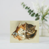 Carte Postale Chats Vintages mignons (Debout devant)
