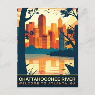 Carte Postale Chattahoochee River Atlanta, Géorgie, Voyage