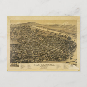 Carte Postale Chattanooga, Tennessee (1886)