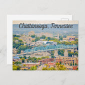 Carte postale Chattanooga Tennessee Skyline (Devant / Derrière)