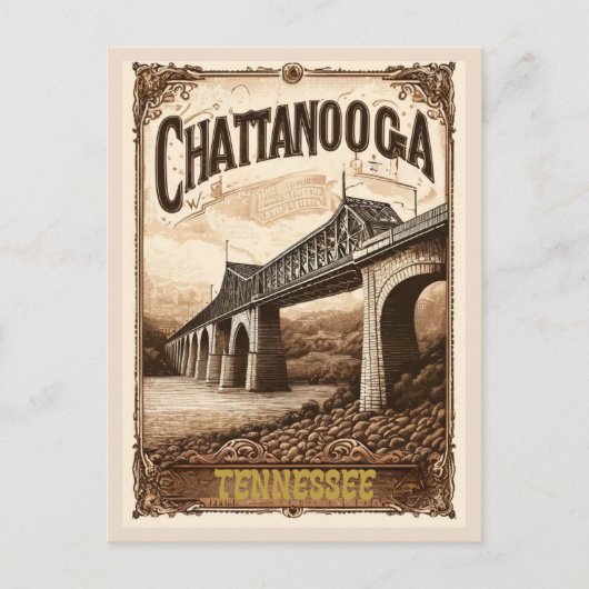 Carte Postale Chattanooga Tennessee Vieux Vintage (Devant)
