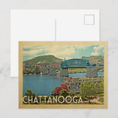 Carte Postale Chattanooga Tennessee Vintage voyage (Devant / Derrière)