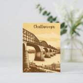 Carte Postale Chattanooga Tennessee Walnut Street Bridge Vintage (Debout devant)