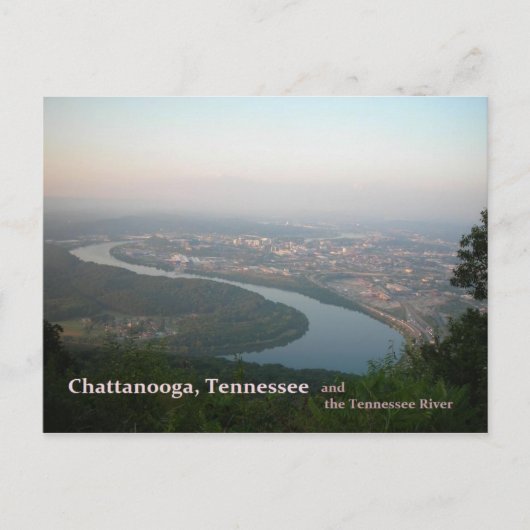Carte postale - Chattanooga TN & Tennessee River (Devant)