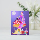 Carte Postale Chatte en clair de lune (Debout devant)