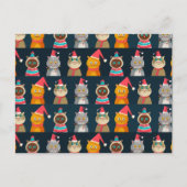 Carte Postale Chatte motif Noël, Meow Noël (Devant)