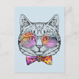 Carte Postale Chatte sage Kat