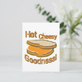 Carte Postale Chaud Cheesy Goodale Grillé Fromage Sandwich (Debout devant)