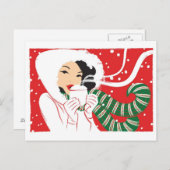 Carte postale chaude de cacao (Devant / Derrière)