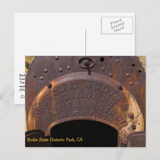 Carte Postale Chaudière (Devant / Derrière)